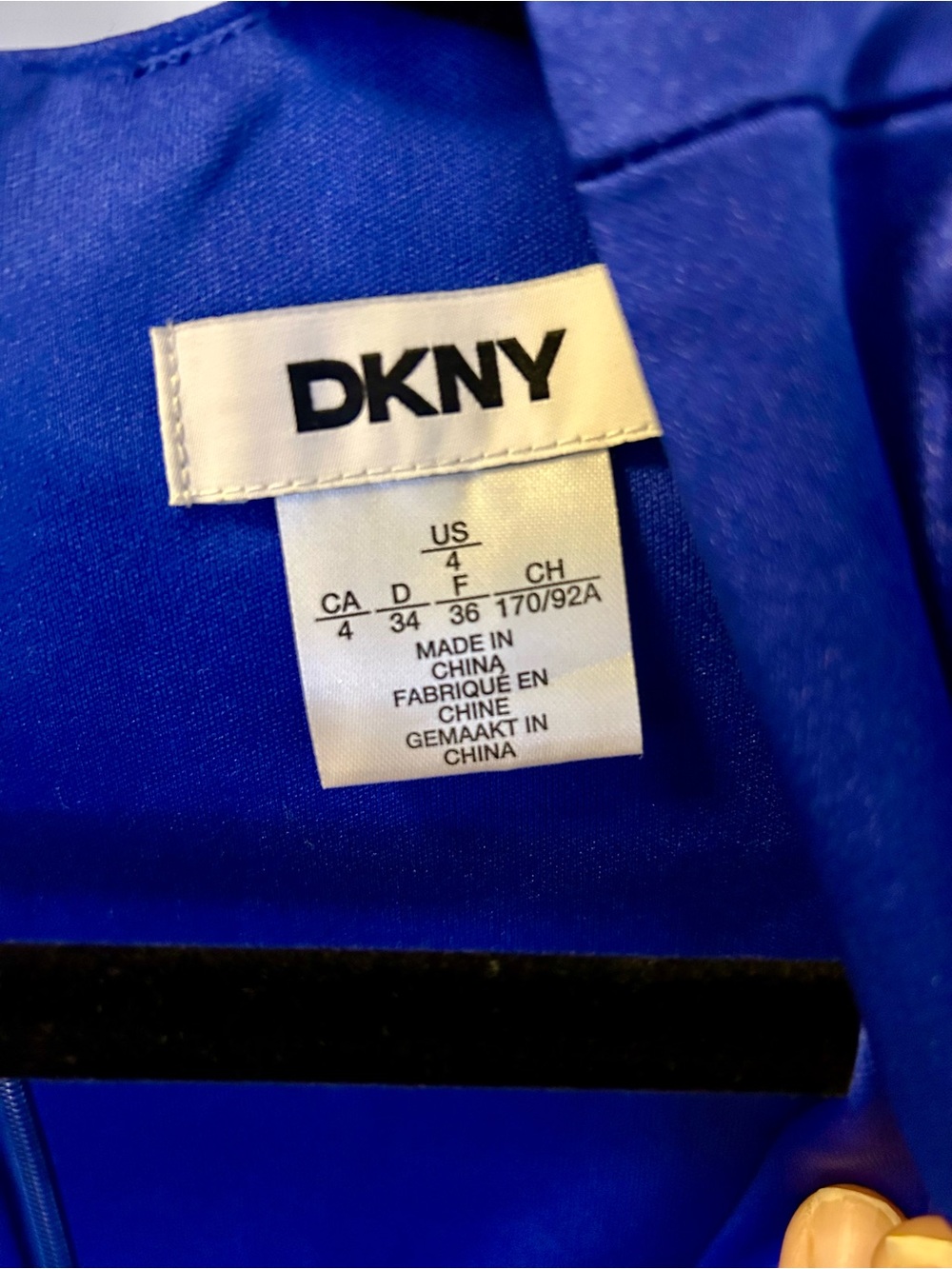NEW DKNY Royal Blue Sleeveless Wrap Maxi Dress - Picture 4 of 4